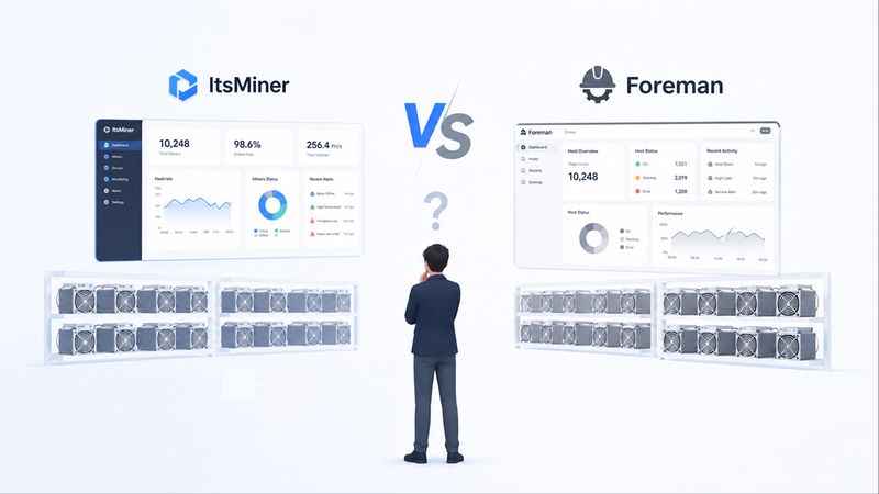 ItsMiner vs. Foreman：大型矿场该如何选择？